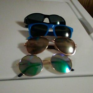 Four pair of glasses